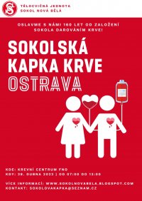 Pozvánka na sokolskou kapku krve Ostrava 2022